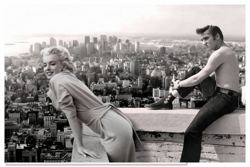 Compre Marilyn Monroe Elvis Presley Vintage Photo Home Decor ...