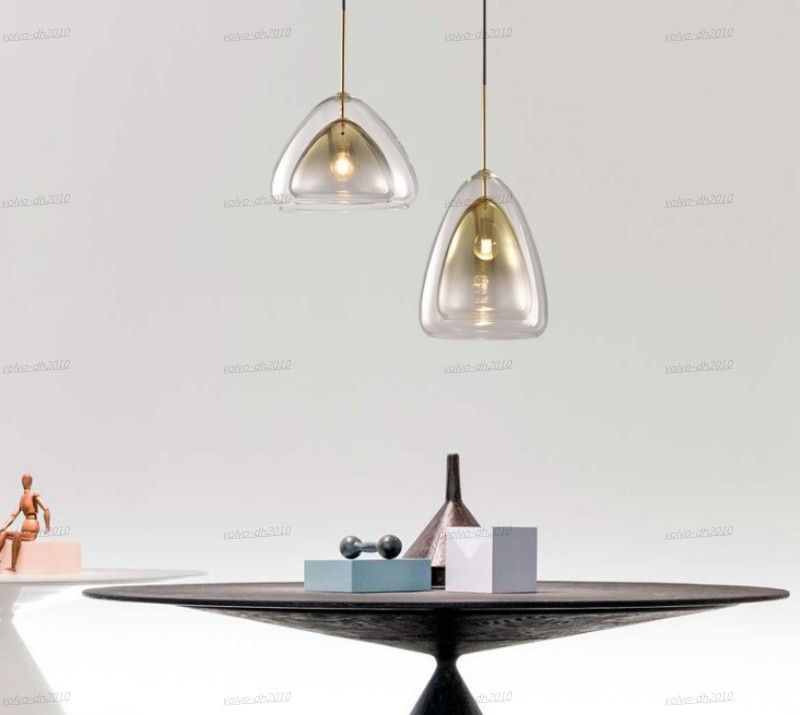 Glass Jellyfish LED Pendant Lamps 