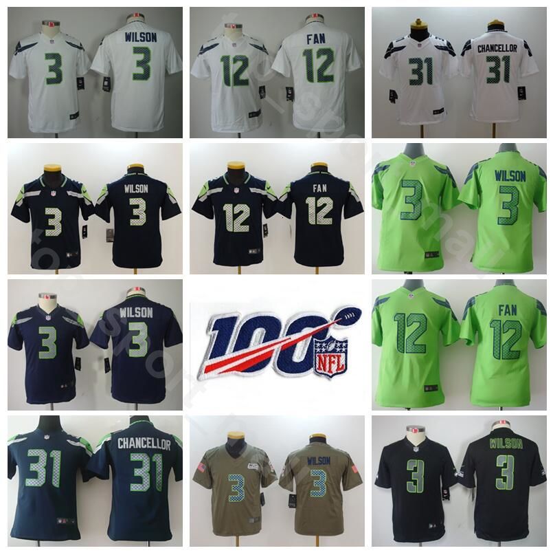 russell wilson youth jersey small