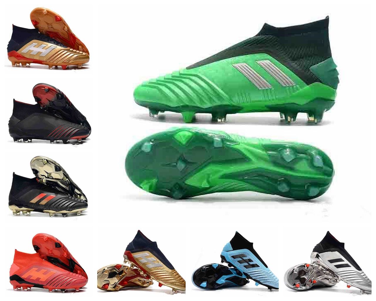 ADIDAS 2019 llegado Zapatos de fútbol para hombre Predator 19.1 FG Botines de tobillo alto