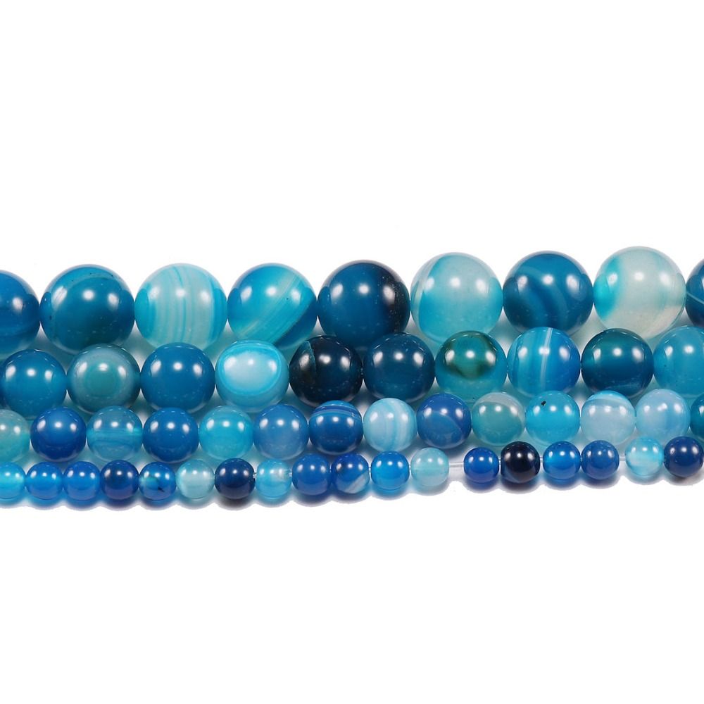 Blau gebändert (6mm, ca.62pcs)