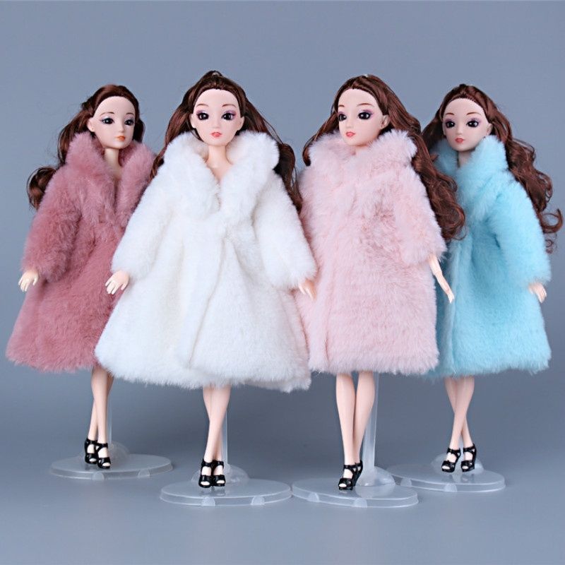Compre 11 Pulgadas 30 Cm Princesa Ropa Moda Invierno Abrigo De Piel Para Muñecas Ropa Vestido Largo Abrigo Accesorios Para Muñecas Barbie Doll Ropa A 3,03 € Del Kyq1987 | DHgate.Com