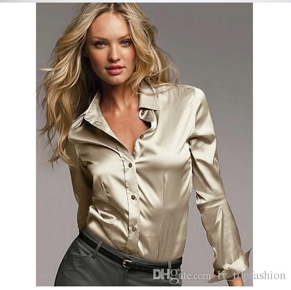 camisas de seda mujer