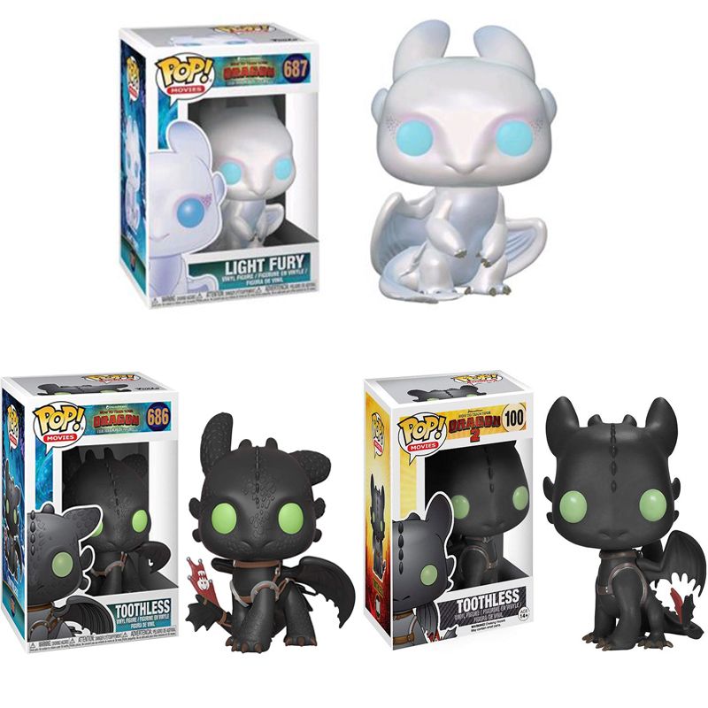 toothless and light fury pop