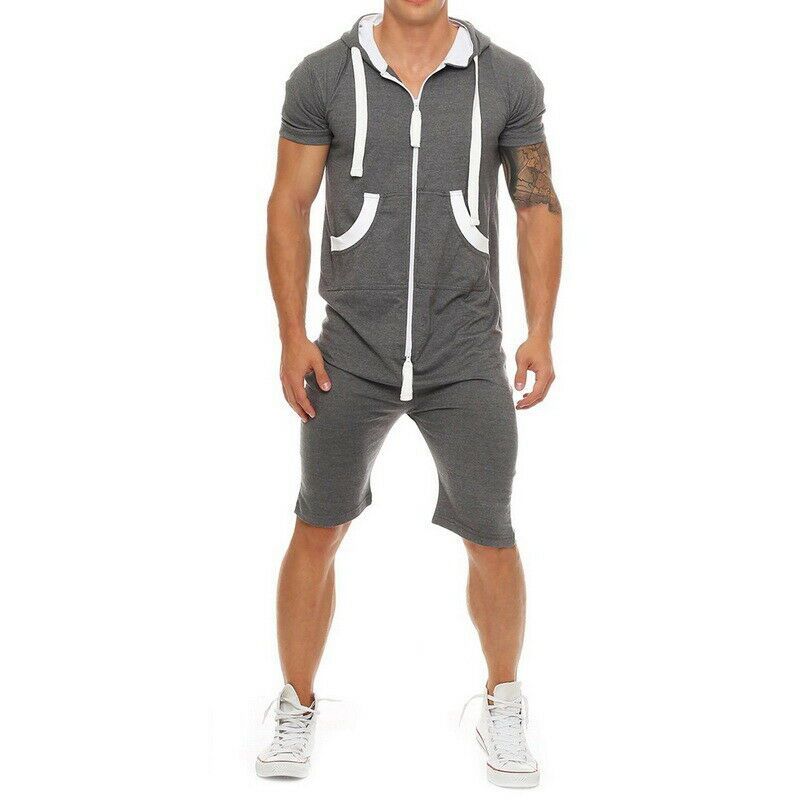 Mens short onesie pajamas Clearance