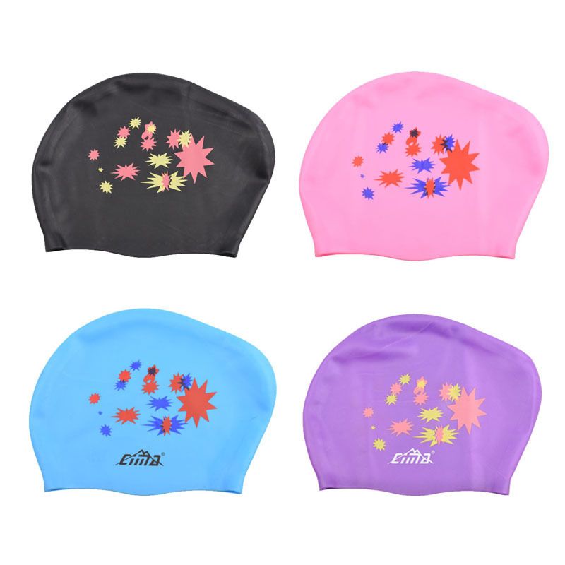 Women Fashion Swim Cap Swimming Hat For Long Hair
