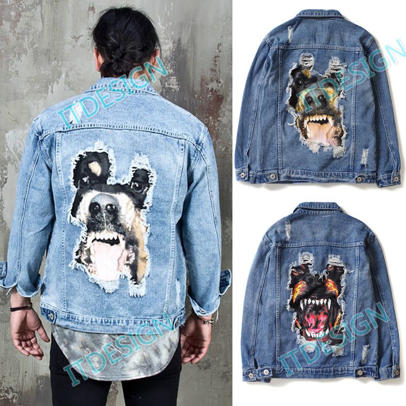 rottweiler denim jacket