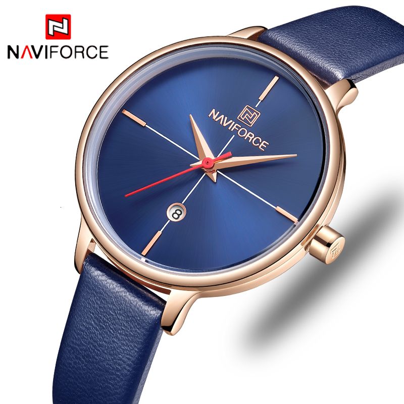 Naviforce Women Watches Luxury Brand Lady Quartz Watch Women Fashion Casual Leather Strap Auto Date Dress Wristwatch Reloj Mujer Sh190929 Buy Wrist Watches Online Watches Buy From Hai10 23 46 Dhgate Com