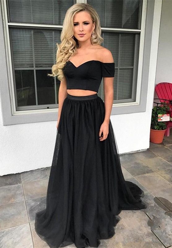 vestidos de fiesta largos dos piezas