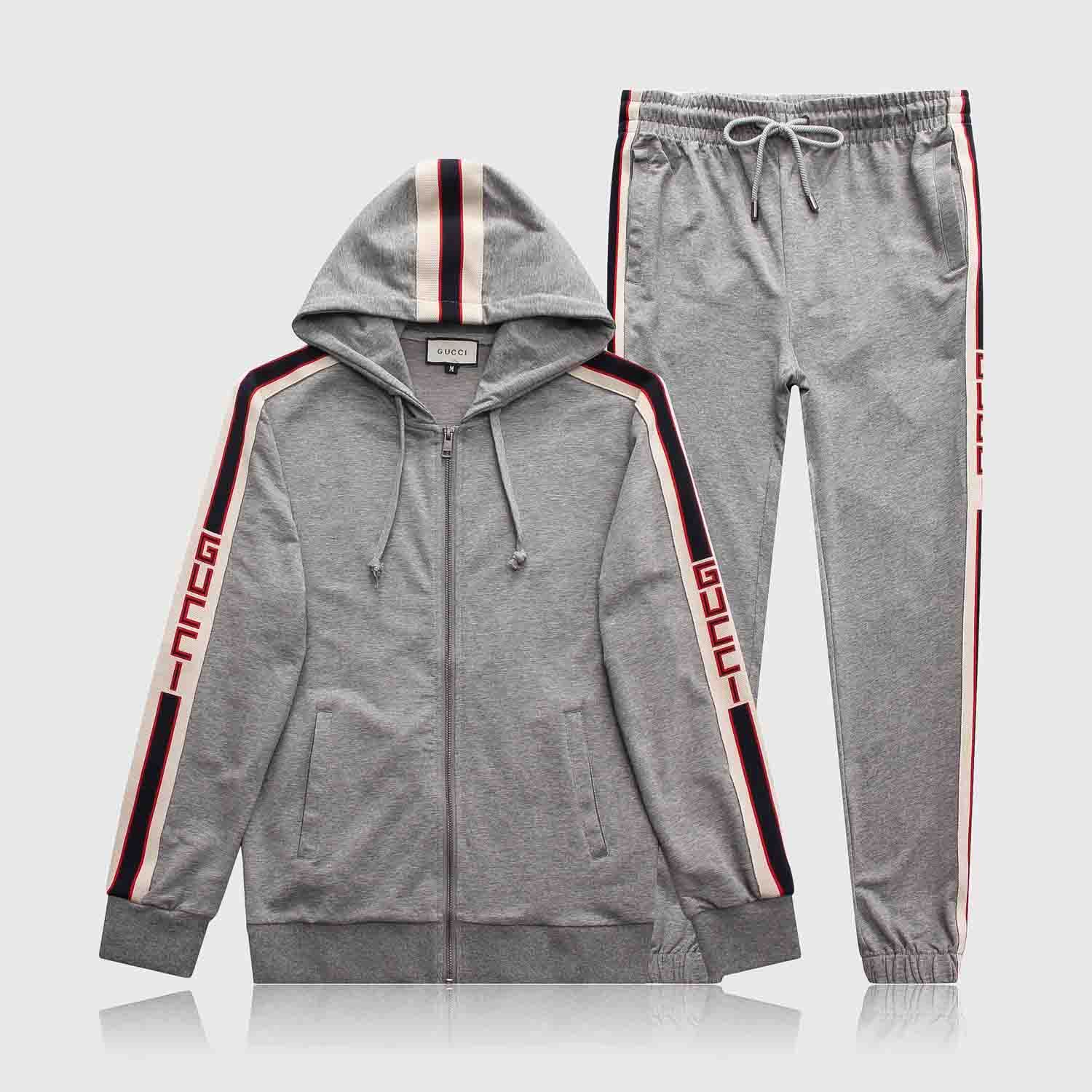 gucci tracksuit mens grey