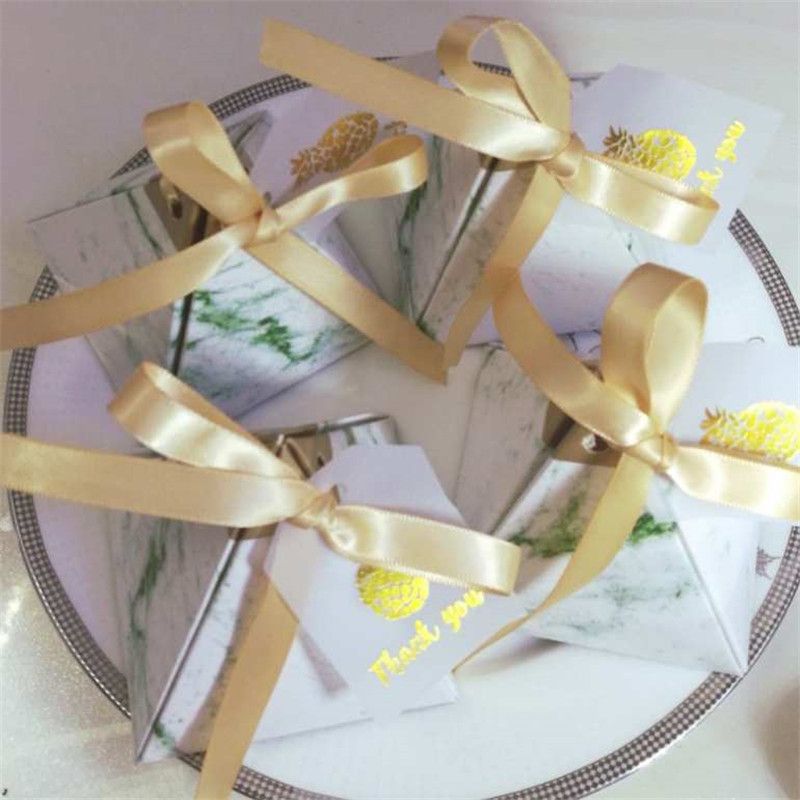 Pineapple Marble Triangular Pyramid Style Wedding Party Supplies Candy Box With Thanks Card Gift Box Pack Baby Shower Chocolate Box Bridal Shower Gift Wrap Bridal Shower Gift Wrapping From Pansiyi2019 28 83 Dhgate Com