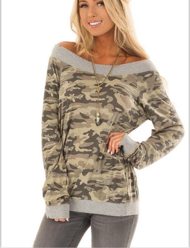 military print shirts for womens