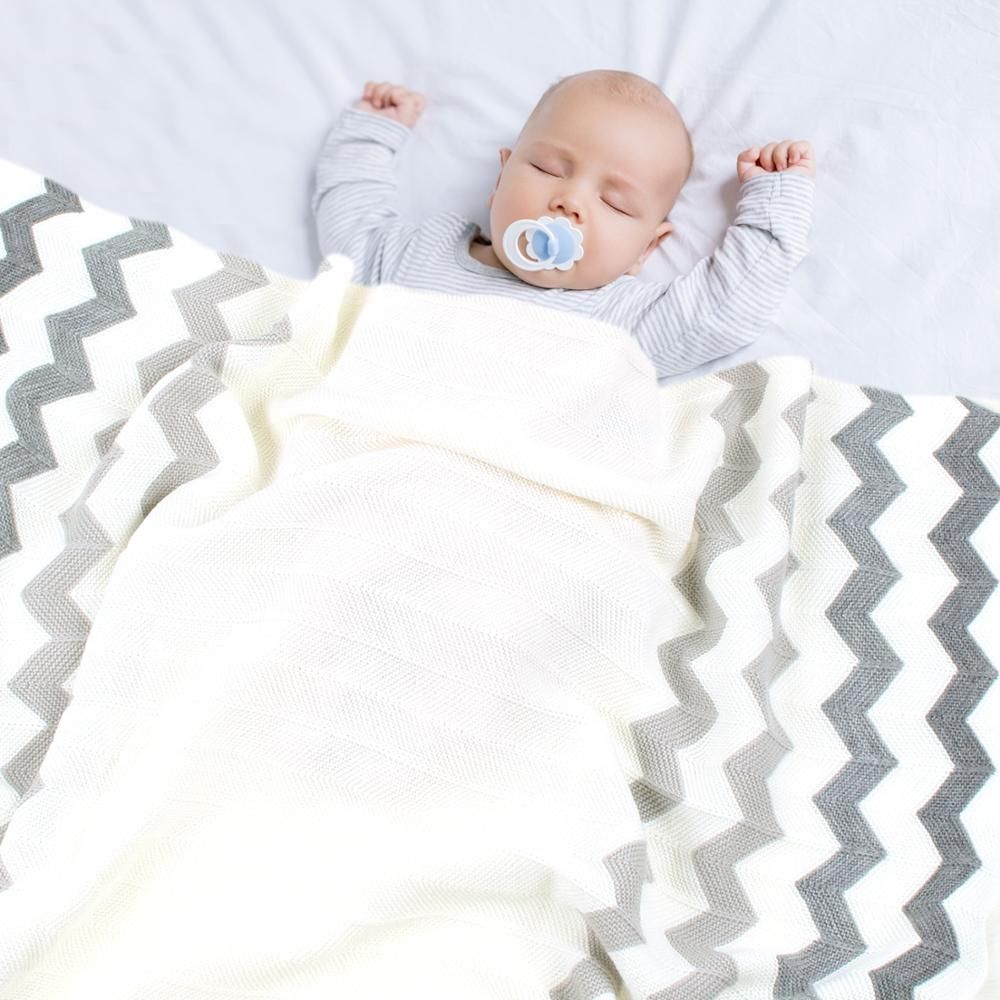 Baby Blanket Newborn Summer Autumn Knitted Muslin Swaddle Soft
