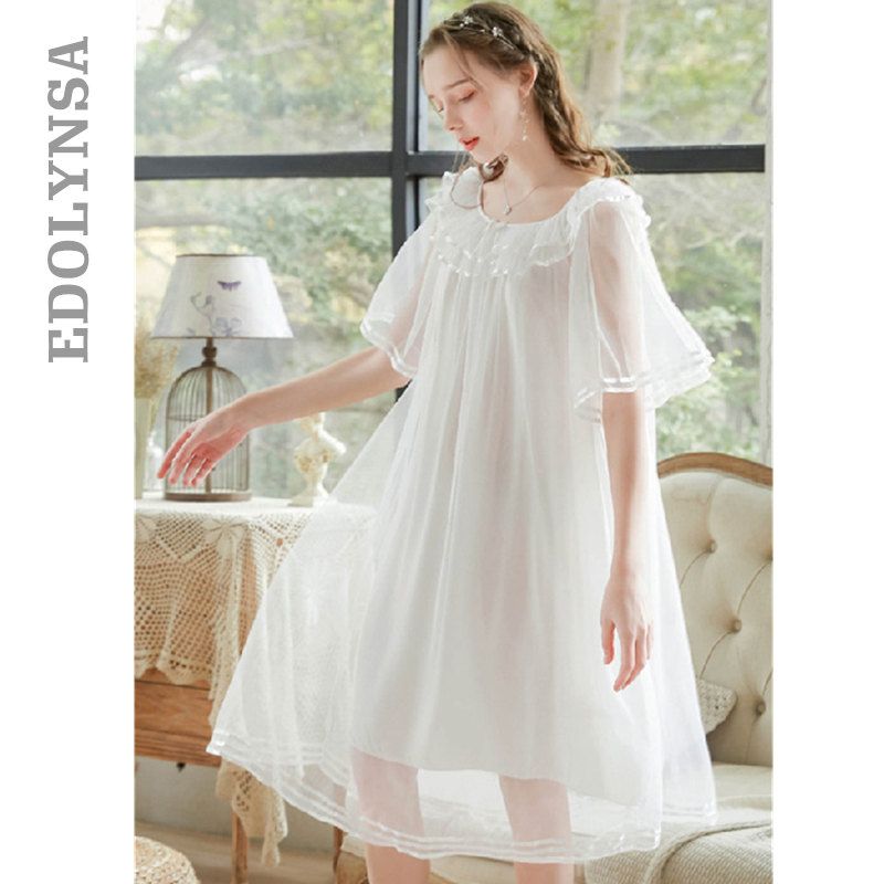 long white lace nightgown