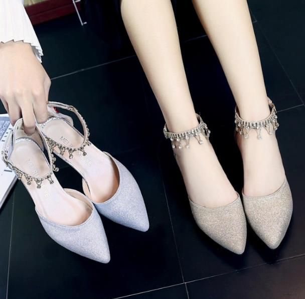 Acheter Chaussures Femmes 2019 Nouvelles Chaussures Simples 2020 Printemps Et Modèles Printemps Été Et Automne Modèles Épais Sauvage Pointu Avec Grande Taille BridesMaid Sho De 17,69 € Du Cbt5588 | Fr.DHgate.Com