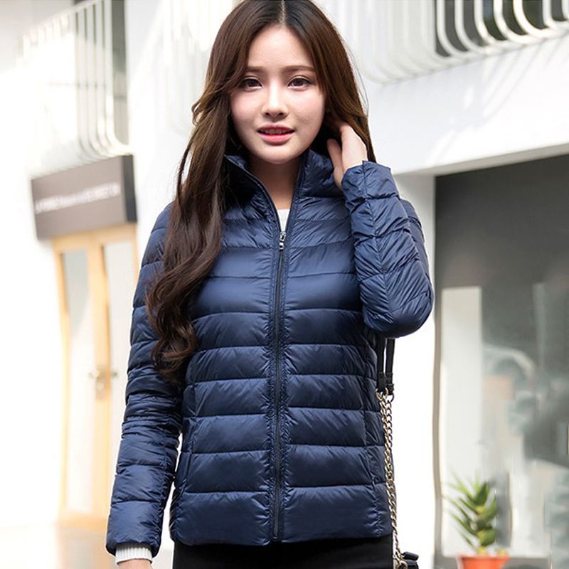 plus size thin puffer jacket