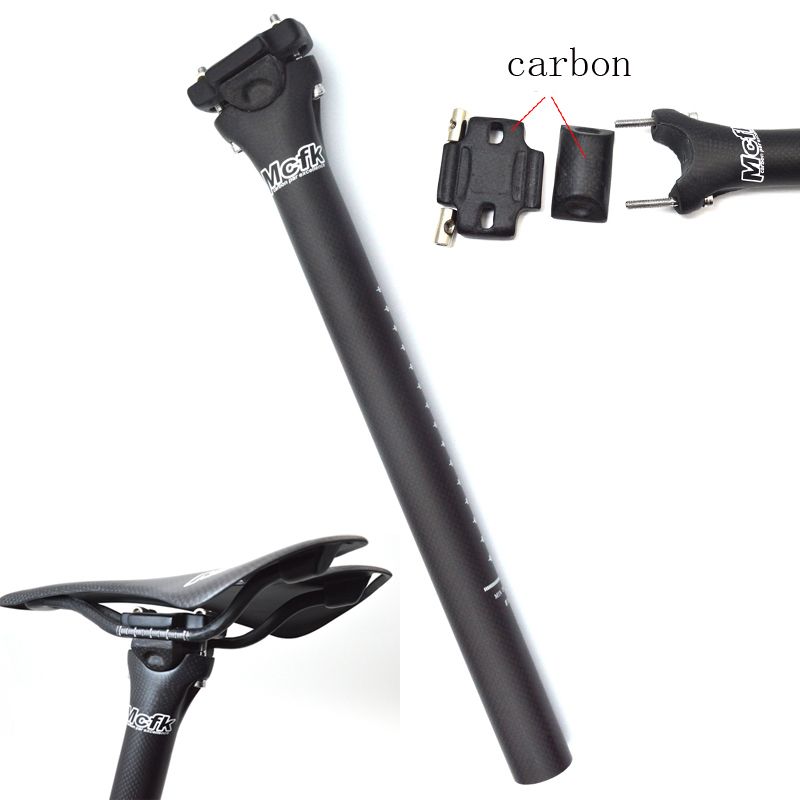 T800 High Full Carbon Fiber MTB Road Bike Seatpost Saddle Tube 27.2//30.8//31.6mm