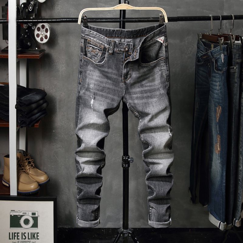 men's relaxed fit ripped jeans