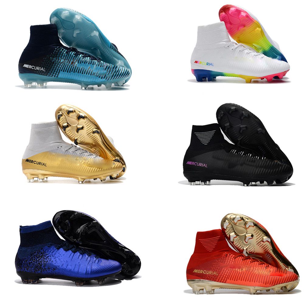 white rainbow soccer cleats