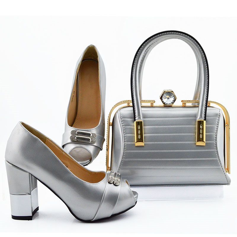gray silver heels