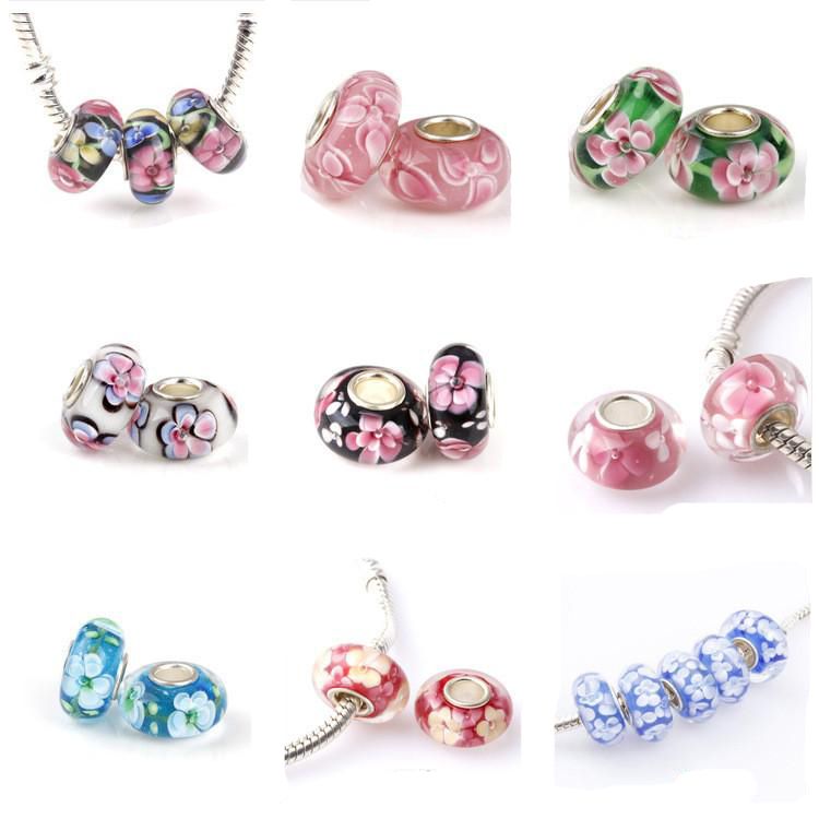 murano glass charm beads