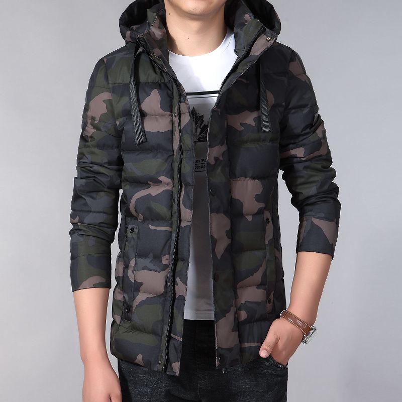 men's camouflage winter coat