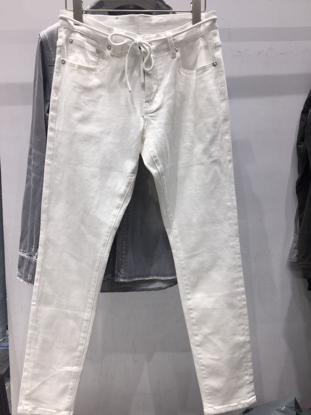 silver colour jeans