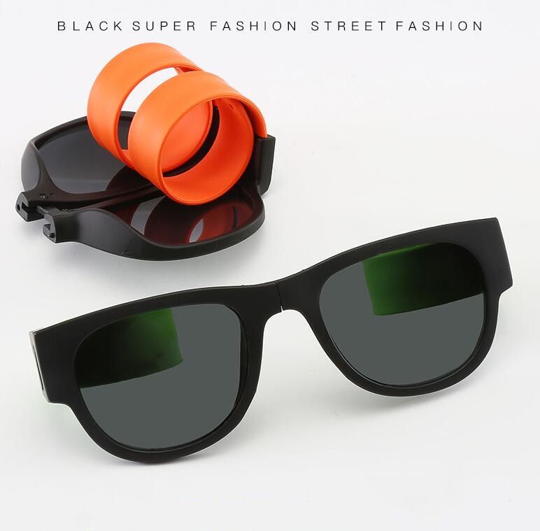 SLAP FASHION SUNGLASSES CREATIVE WRISTBAND FOLDABLE SNAP BRACELET SUMMER