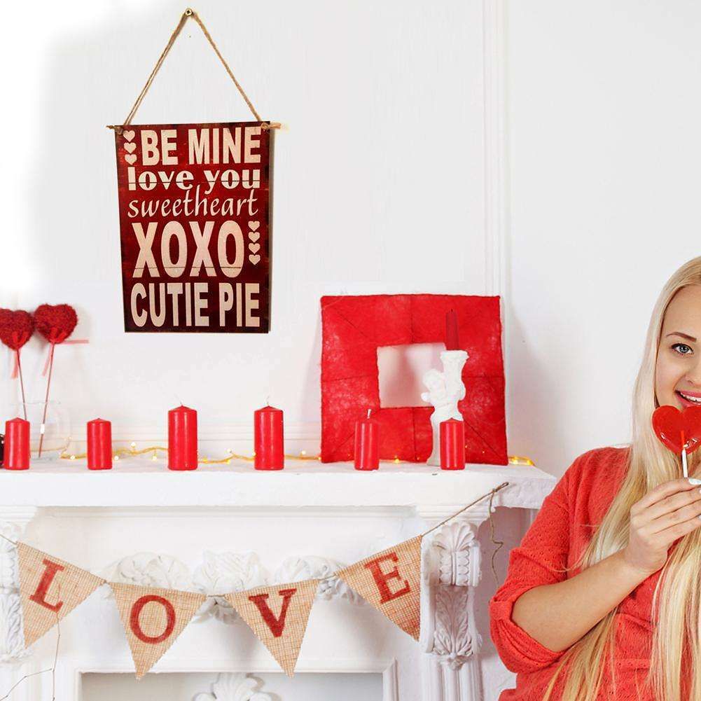 Wooden Letter Wall Door Hanging Board Plaques Signs Plate