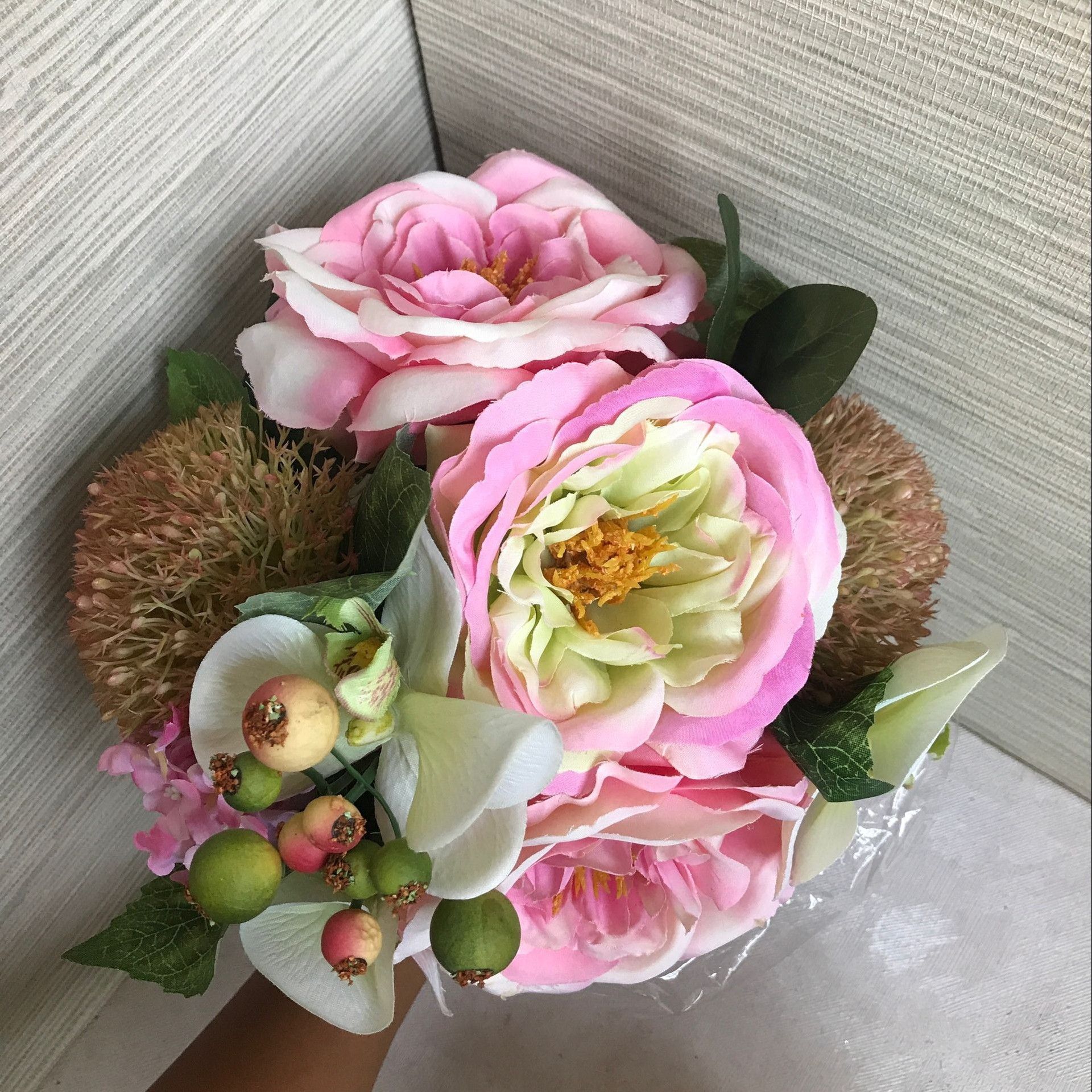 Grosshandel Kunstliche Pfingstrose Hochzeit Bouquet Gunstige