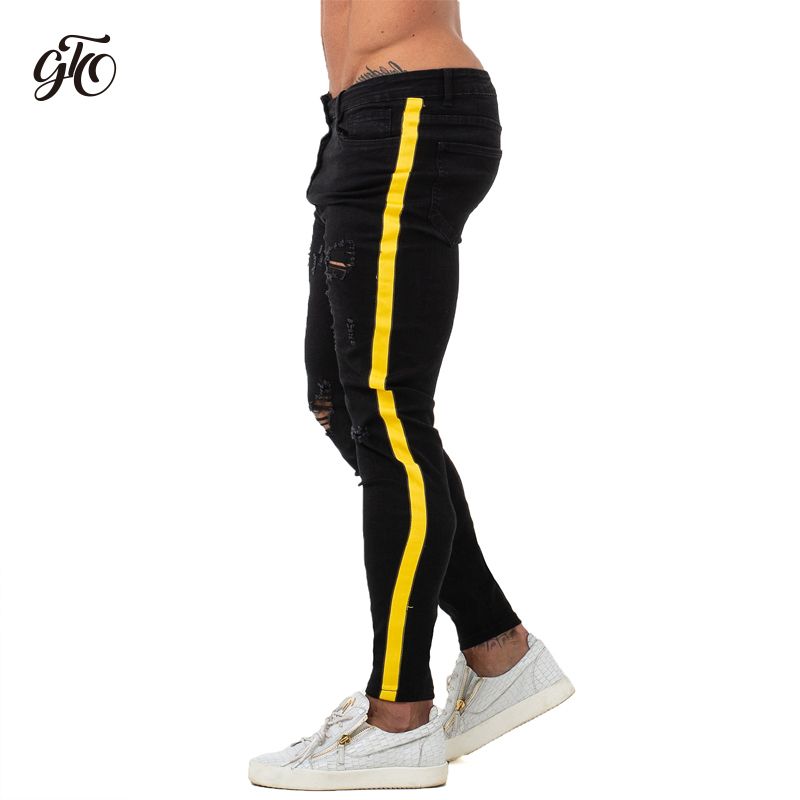 yellow skinny jeans mens
