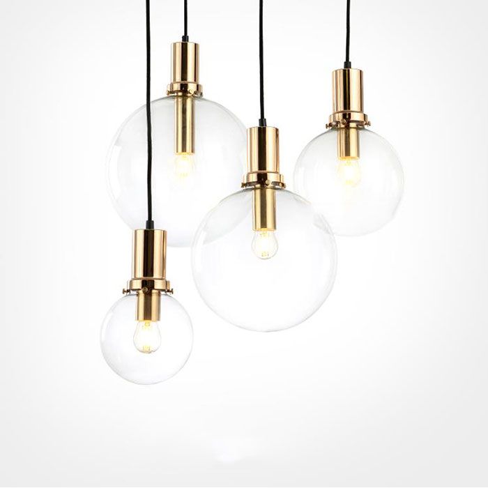 Art Designer Modern Led Pendant Light Black Gold Glass Kitchen Dining Room Hanging Lamp Led Bar Restaurant Home Pendant Lights Pendant Light Kits Iron