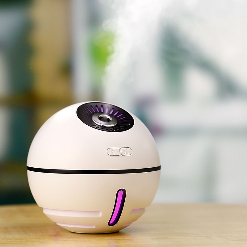 2019 300ml Mini Mute Quiet Air Humidifier Diffuser 2000ma Internal Battery Cooling Fan Led Lighting For Home Car Bedroom Office Mist Humidifiers From
