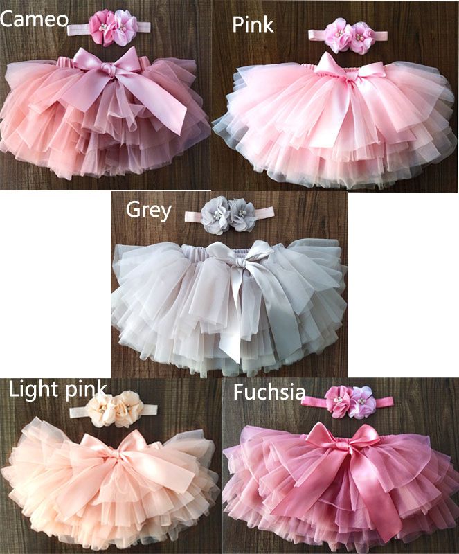 2021 2020 Baby Girls Tutus Skirts With Bow Kids Mesh Cake Layer Dresses
