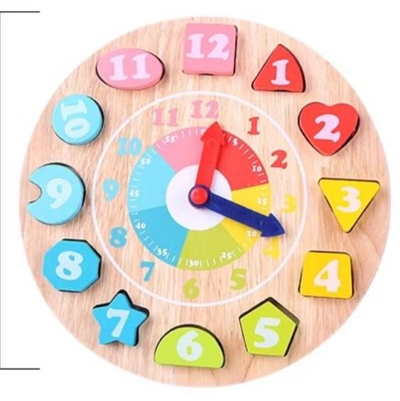 childrens wooden clock