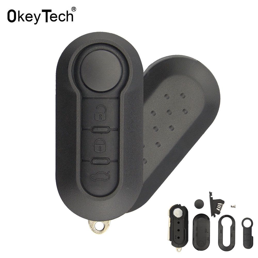 3 Buttons Flip Folding Car Key Shell For Fiat 500 Punto Ducato Stilo Panda Remote Key Case Cover Fob Keyless Entry Fob Key Replacement Key Replacement Car From Jerry03 1 08 Dhgate Com