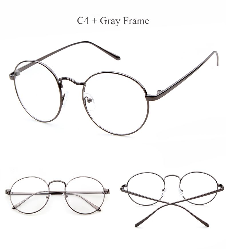 Best Wholesale Korean Round Glasses Frame Clear Lens Women Men Retro