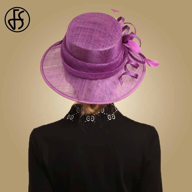 plum coloured hats and fascinators