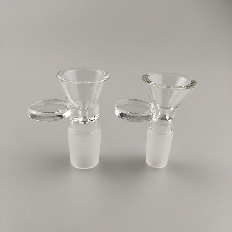 2020 Funnel Bowls Glass Bong Slides Bowl With Handle Funnel Male