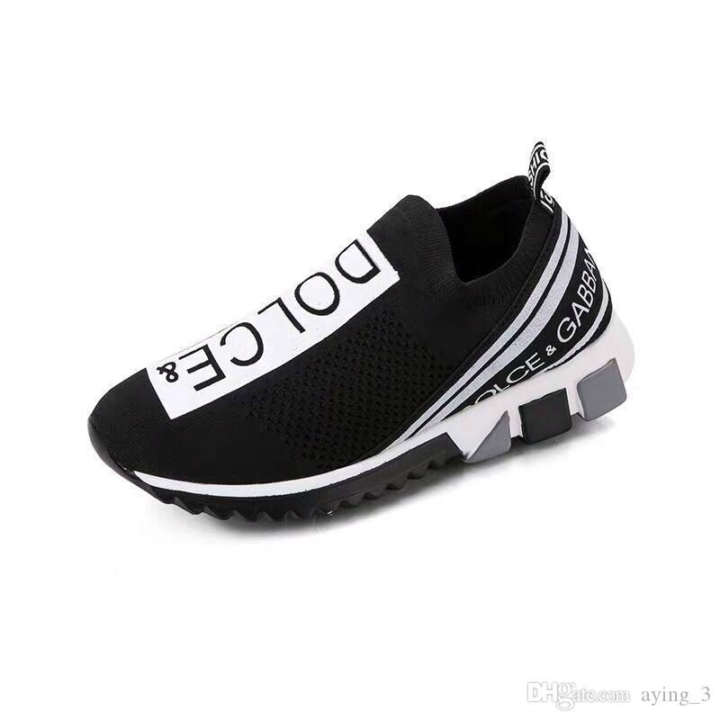 New Brand Men And Women Color Matching Letters Shoes Breathable A Pedal ...