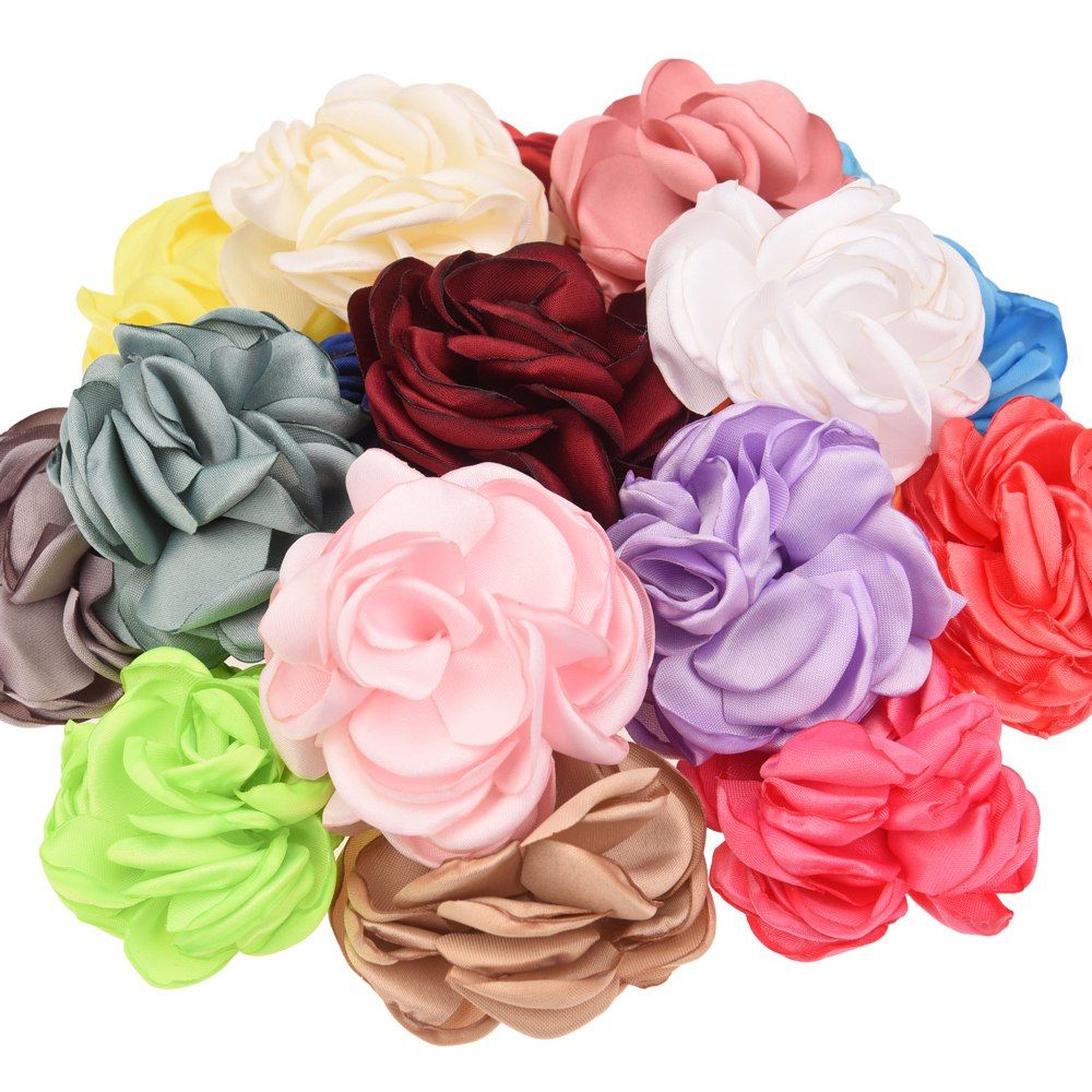 Burning Flowers Fashion Hair Accessories Satin Flower