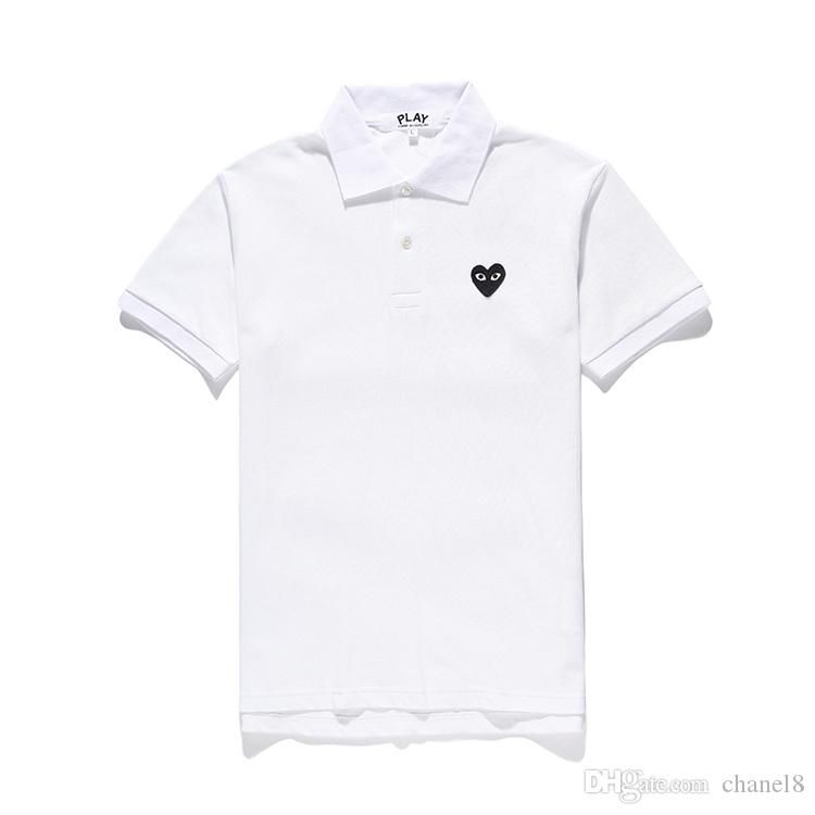 cdg polo shirt black