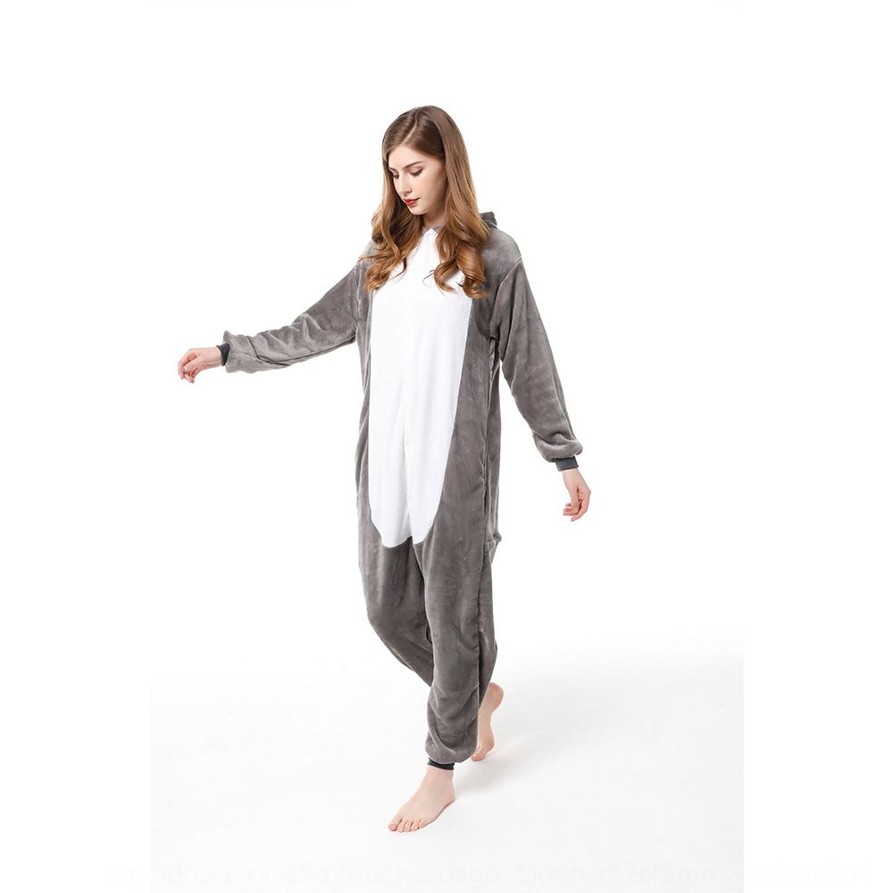 2020 Flannel Cute Rainbow Star Tianma Dinosaur Jumpsuit Men And Women Anime Animal Pajamas Card Card Pajamas Big Grey Wolf From Worldtradingco 25 27 Dhgate Com