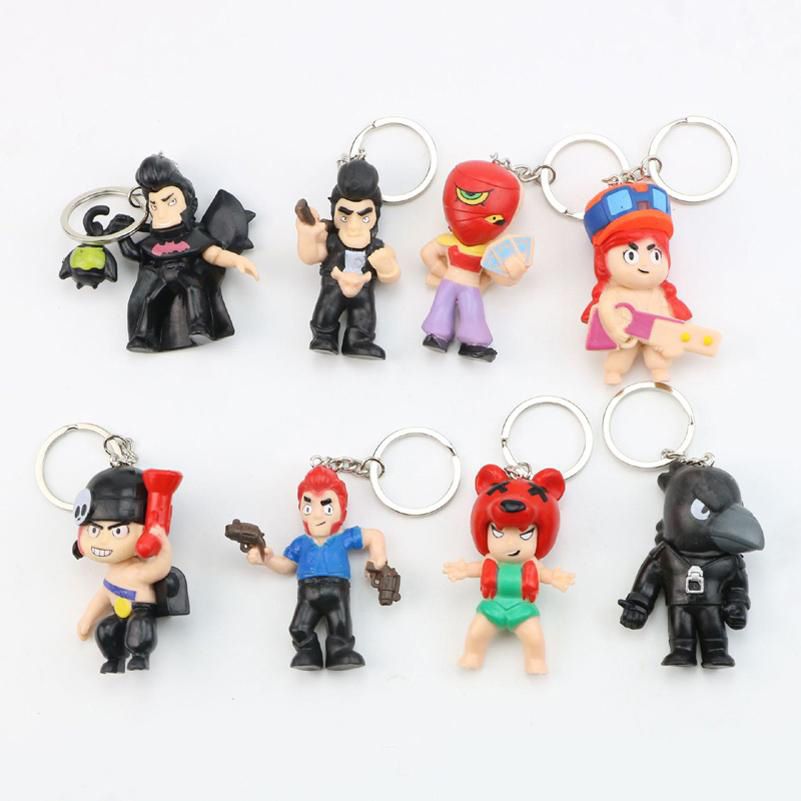 Compre 8 Estilo Brawl Stars Figuras De Accion Muneca Llavero Juguetes 2019 Nuevos Ninos Nuevo Juego Movil Brawl Stars Coleccion Bolsa Colgante Regalo Juguete B A 8 83 Del Glamorousparty Es Dhgate Com - brawl stars seguridad infantil