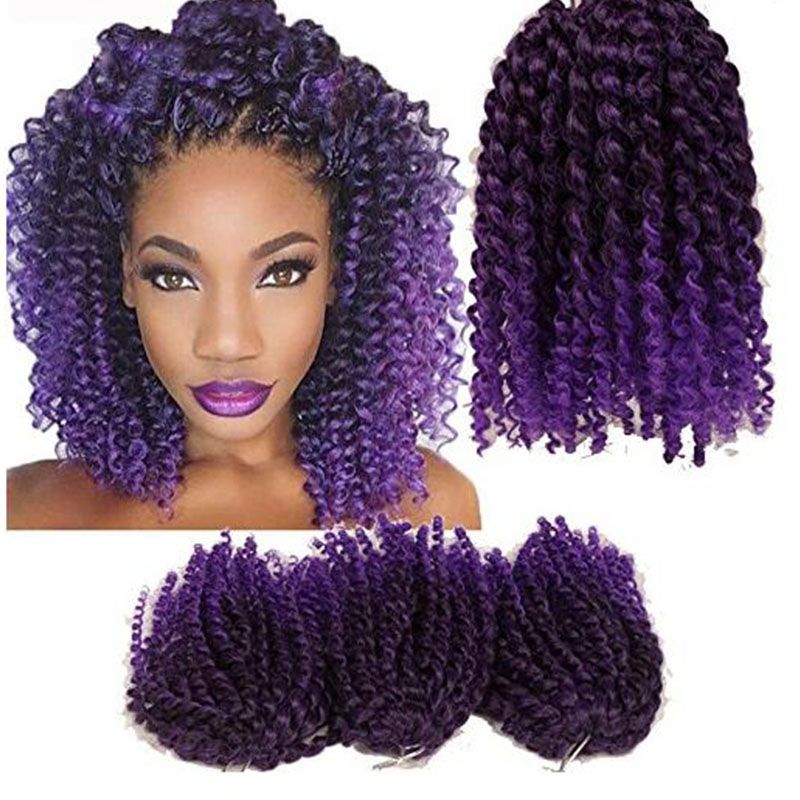Afro Kinky Twist Hair Ombre Braiding Hair Pack 10 Crochet