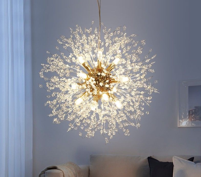 modern dandelion led chandelier