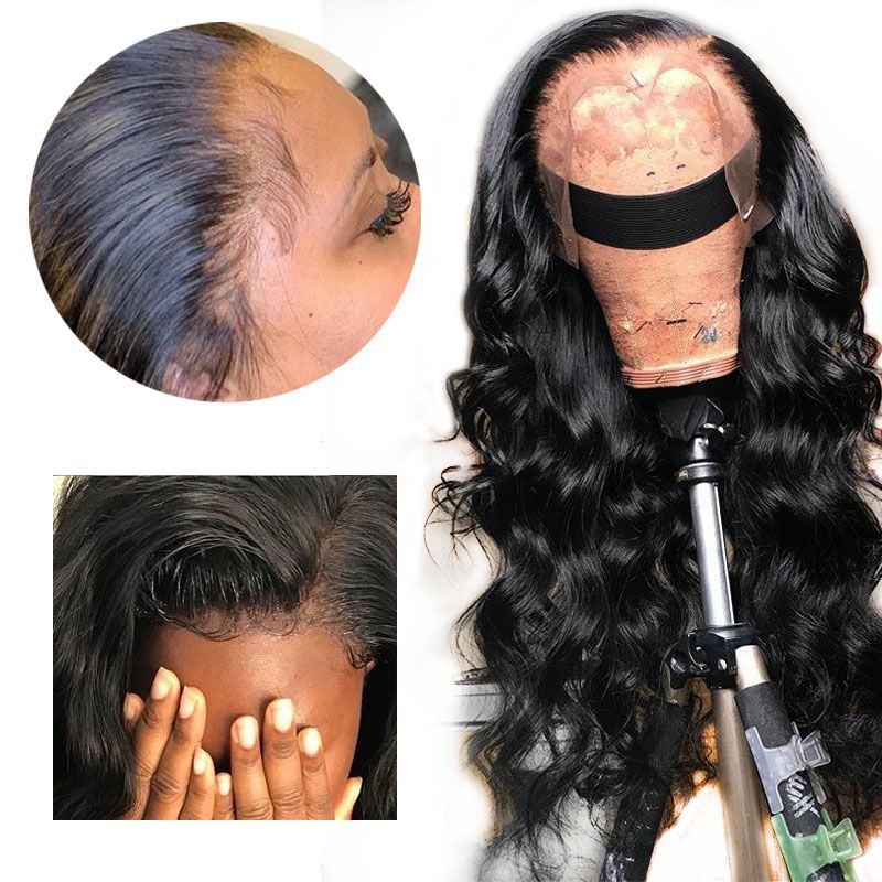 Acheter HD Transparent Invisible Dentelle Avant Perruque Lâche Vague Profonde Brésilienne Naturel Cheveux Humains Remy Perruque Préplucked Blaché Noeuds Bébé Cheveux De 7,75 € Du Zznysm2 | DHgate.Com