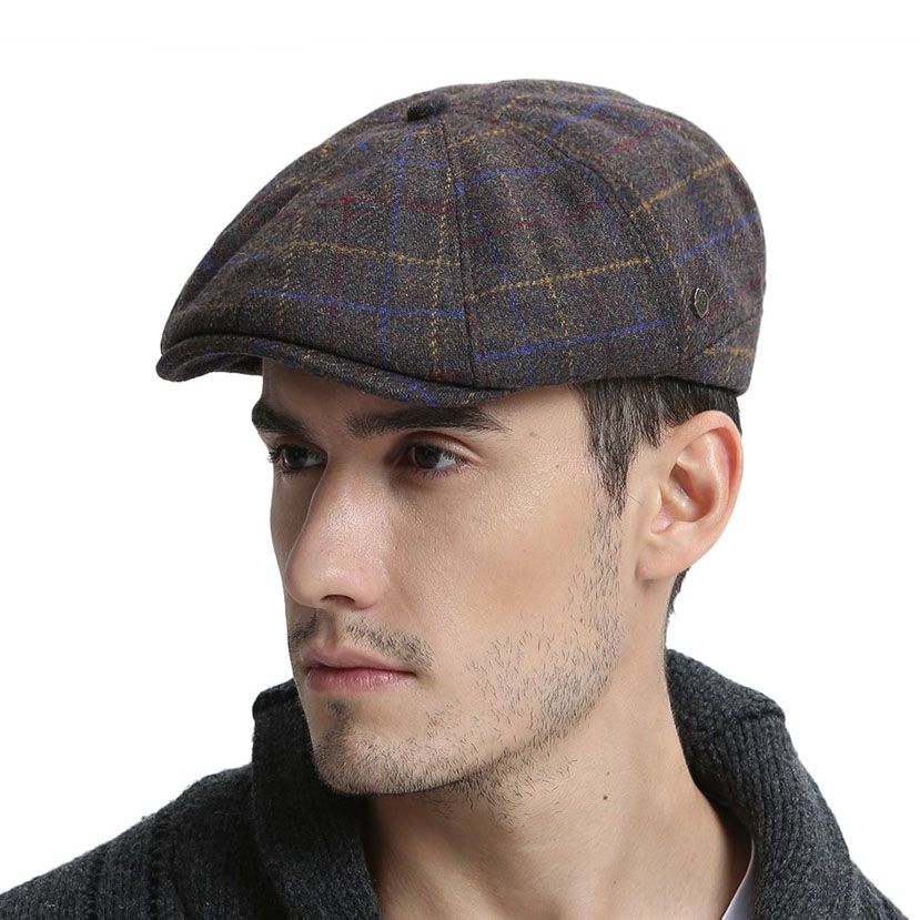 scala tweed newsboy cap