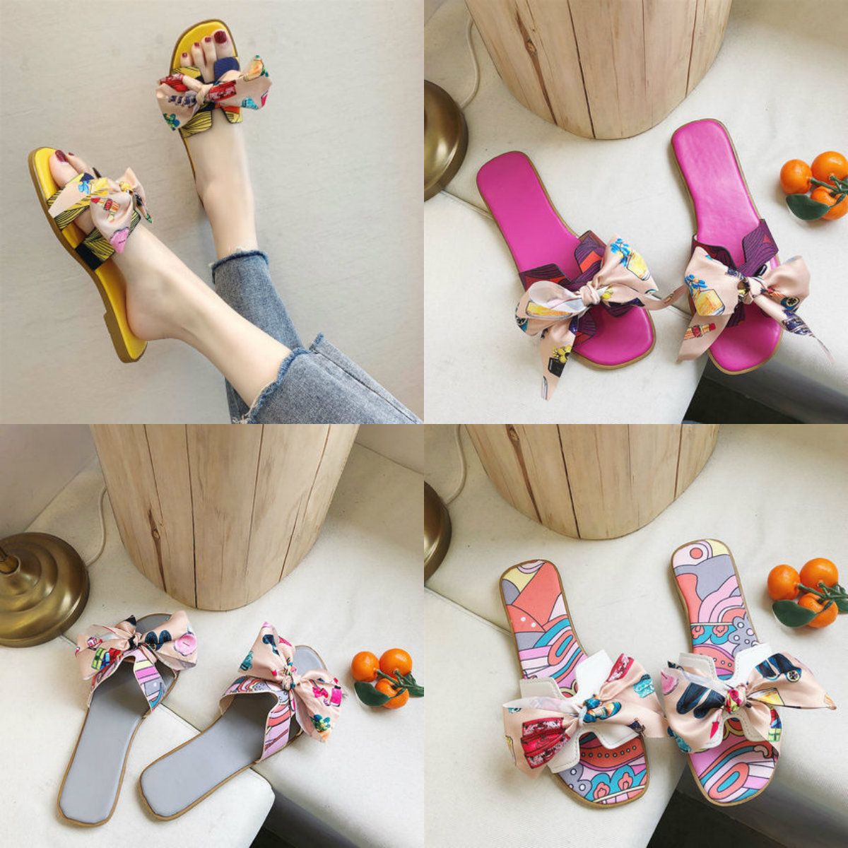 2020 Women Colorful Slippers Ladies Beach Flatforms Designer Shoes ...