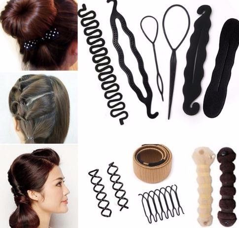 32 Styles Sponge Bun Maker Braid Tool Clip Quick Headband For